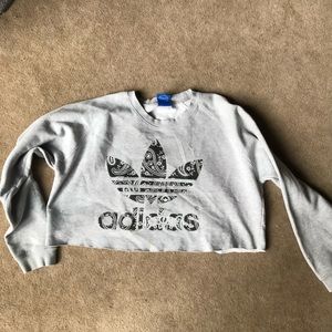Adidas cropped crew neck